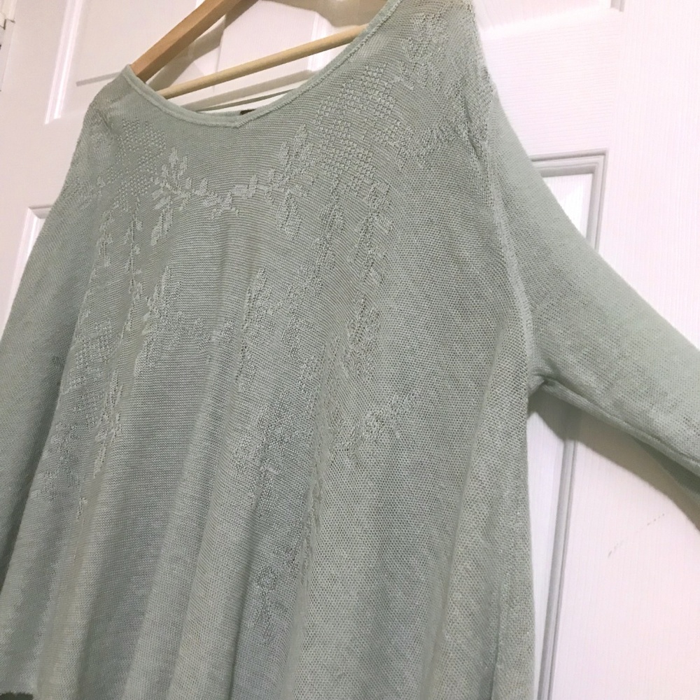 Free People Linen blend Sweater Top